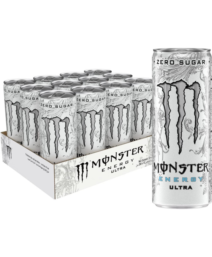 Monster Energy Ultra Zero Sugar Drink (12 X 250ml )
